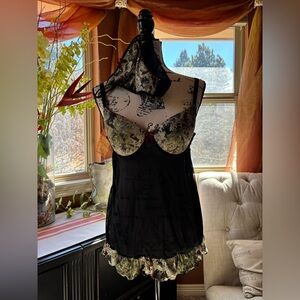 Elegant Black and Camo Chemise